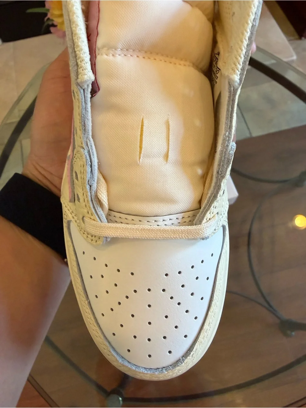 Travis Scott x Jordan 1 Low Shy Pink Ps 3Y
